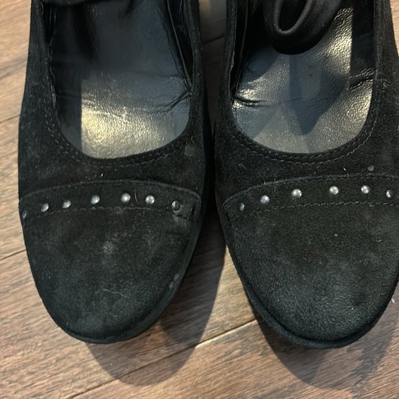 Cordani blk suede platform wedges size 9.5/10 - label is missing - Picture 9 of 9